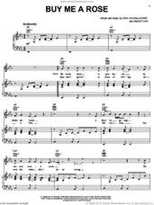 Cover icon of Buy Me A Rose sheet music for voice, piano or guitar by Kenny Rogers, Alison Krauss, Luther Vandross, Erik Hickenlooper and Jim Funk, intermediate skill level