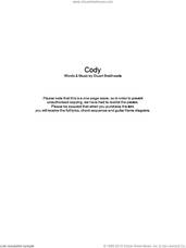 Cover icon of Cody sheet music for guitar (chords) by Mogwai and Stuart Braithwaite, intermediate skill level