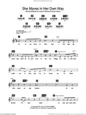Cover icon of She Moves In Her Own Way sheet music for piano solo (chords, lyrics, melody) by The Kooks, Hugh Harris and Luke Pritchard, intermediate piano (chords, lyrics, melody)