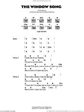 Cover icon of The Window Song sheet music for guitar (chords) by The Kooks, Hugh Harris, Luke Pritchard, Max Rafferty and Paul Garred, intermediate skill level