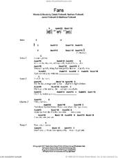 Cover icon of Fans sheet music for guitar (chords) by Kings Of Leon, Caleb Followill, Jared Followill, Matthew Followill and Nathan Followill, intermediate skill level