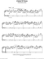 Cover icon of Fields Of Gold sheet music for piano solo by Eva Cassidy and Sting, intermediate skill level