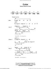 Cover icon of Guitar sheet music for guitar (chords) by Prince, intermediate skill level