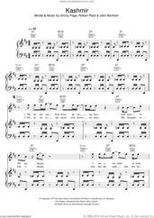 Cover icon of Kashmir sheet music for voice, piano or guitar by Led Zeppelin, Jimmy Page, John Bonham and Robert Plant, intermediate skill level