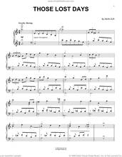 Cover icon of Those Lost Days (from Syberia: The World Before) sheet music for piano solo by Inon Zur, intermediate skill level