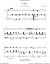 Cover icon of An Die Musik sheet music for clarinet and piano by Franz Schubert and Franz von Schober, classical score, intermediate skill level