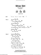 Cover icon of Silver Girl sheet music for guitar (chords) by Fleetwood Mac and Stevie Nicks, intermediate skill level