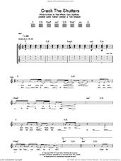 Cover icon of Crack The Shutters sheet music for guitar (tablature) by Snow Patrol, Gary Lightbody, Jonathan Quinn, Nathan Connolly, Paul Wilson and Tom Simpson, intermediate skill level