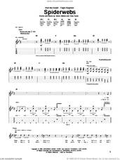 Cover icon of Spiderwebs sheet music for guitar (tablature) by No Doubt, Gwen Stefani and Tony Kanal, intermediate skill level