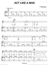Cover icon of Act Like A Man sheet music for voice, piano or guitar by Neil Diamond, intermediate skill level