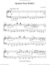 Cover icon of Quarter-Note Walkin' sheet music for piano solo (elementary) by Jeremy Siskind, beginner piano (elementary)