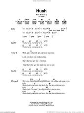 Cover icon of Hush sheet music for guitar (chords) by Kula Shaker and Joe South, intermediate skill level