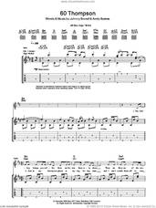 Cover icon of 60 Thompson sheet music for guitar (tablature) by Razorlight, Andy Burrows and Johnny Borrell, intermediate skill level