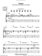 Cover icon of Stinger sheet music for guitar (tablature) by Razorlight, Andy Burrows and Johnny Borrell, intermediate skill level