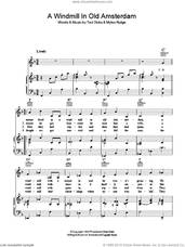 Cover icon of A Windmill In Old Amsterdam sheet music for voice, piano or guitar by Ronnie Hilton, Myles Rudge and Ted Dicks, intermediate skill level