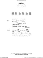 Cover icon of Dreams sheet music for guitar (chords) by Gabrielle and Timothy Laws, intermediate skill level