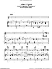 Cover icon of Just A Gigolo sheet music for voice, piano or guitar by Bing Crosby, Leonello Casucci, Irving Caesar and Julius Brammer, intermediate skill level