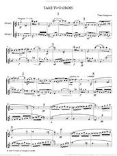 Cover icon of Take Two Oboes (Oboe Duet) sheet music for two oboes (duets, oboe duets) by Thea Musgrave, classical score, intermediate skill level