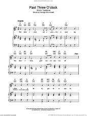 Cover icon of Past Three O Clock sheet music for voice, piano or guitar, intermediate skill level