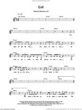 Cover icon of Exit sheet music for voice and other instruments (fake book) by U2, intermediate skill level