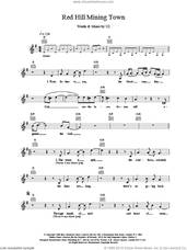 Cover icon of Red Hill Mining Town sheet music for voice and other instruments (fake book) by U2, intermediate skill level