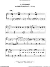 Cover icon of So Emotional sheet music for voice, piano or guitar by Whitney Houston, intermediate skill level