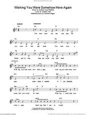 Cover icon of Wishing You Were Somehow Here Again (from The Phantom Of The Opera) sheet music for voice and other instruments (fake book) by Andrew Lloyd Webber, The Phantom Of The Opera (Musical), Charles Hart and Richard Stilgoe, intermediate skill level