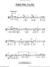 Cover icon of Alright, Okay, You Win sheet music for voice and other instruments (fake book) by Wyche And Watts and Elvis Presley, intermediate skill level