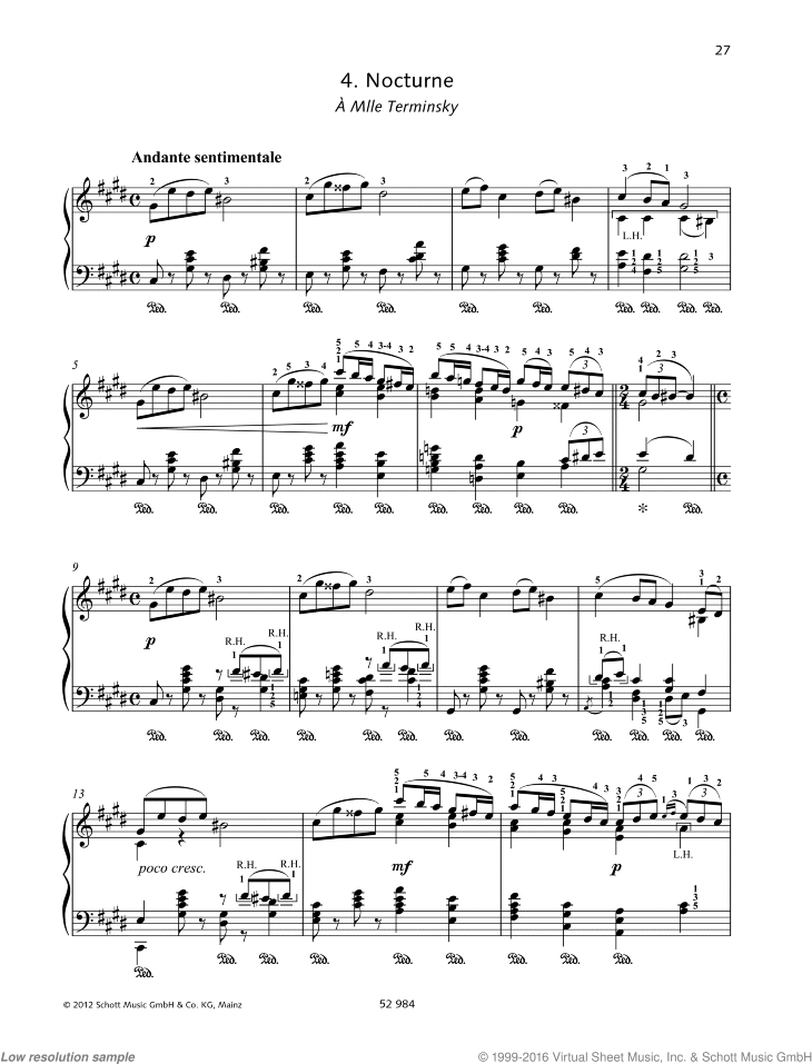 Six Pieces op.19 for Piano. P.Tchaikovsky 