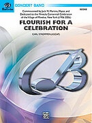 Cover icon of Flourish for a Celebration sheet music for concert band (full score) by Carl Strommen, easy/intermediate skill level
