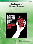 Cover icon of Boulevard of Broken Dreams (COMPLETE) sheet music for string orchestra by Billie Joe, Green Day and Bob Phillips, easy/intermediate skill level