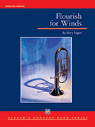 Cover icon of Flourish for Winds sheet music for concert band (full score) by Gary Fagan, easy/intermediate skill level