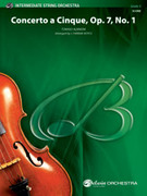 Cover icon of Concerto a Cinque, Op. 7, No. 1 (COMPLETE) sheet music for string orchestra by Tomasso Albinioni, classical score, easy/intermediate skill level