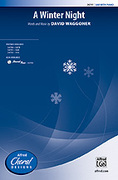 Cover icon of A Winter Night sheet music for choir (SAB: soprano, alto, bass) by David Waggoner, intermediate skill level