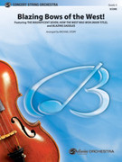 Cover icon of Blazing Bows of the West! (COMPLETE) sheet music for string orchestra by Anonymous and Michael Story, easy/intermediate skill level