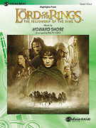 Cover icon of The Lord of the Rings sheet music for concert band (full score) by Howard Shore and Jerry Brubaker, easy skill level