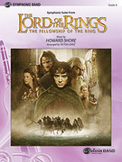 Cover icon of The Lord of the Rings sheet music for concert band (full score) by Howard Shore and Victor Lopez, intermediate skill level