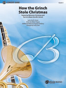 Cover icon of How the Grinch Stole Christmas (COMPLETE) sheet music for concert band by Dr. Seuss, Albert Hague, Eugene Poddany and Larry Clark, intermediate skill level