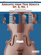 Cover icon of Andante from Trio Sonata Op. 5, No. 1 (COMPLETE) sheet music for string orchestra by George Frideric Handel and Robert Sieving, classical score, intermediate skill level