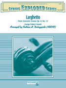 Larghetto (COMPLETE) for string orchestra - george frideric handel concerto sheet music