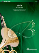 Cover icon of Aria sheet music for concert band (full score) by Johann Sebastian Bach, classical score, intermediate skill level