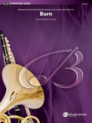 Cover icon of Burn sheet music for concert band (full score) by Roland Barrett, intermediate skill level