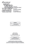 Cover icon of My Fair Lady (Choral Selections) sheet music for choir (3-Part Mixed) by Frederick Loewe, Alan Jay Lerner and Carl Strommen, intermediate skill level