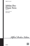 Cover icon of Jubilate Deo Omnis Terra sheet music for choir (SATB: soprano, alto, tenor, bass) by Flor Peeters, intermediate skill level