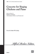 Cover icon of Concerto for Singing Chickens and Piano sheet music for choir 2- or 3-Part, or SATB any combination of vo by Steve Lawrence and Steve Lawrence, intermediate choir 2- or 3-Part, or SATB (any combination of vo
