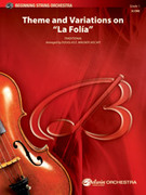Cover icon of Theme and Variations on La Fola sheet music for string orchestra (full score) by Anonymous and Douglas E. Wagner, classical score, intermediate skill level