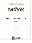 Cover icon of 14 Bagatelles, Op. 6 (COMPLETE) sheet music for piano solo by Bla Bartk, classical score, intermediate skill level