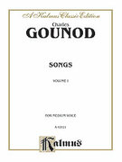 Cover icon of Songs, Volume I, Medium Voice (COMPLETE) sheet music for voice and piano by Charles Franois Gounod, classical score, intermediate skill level