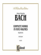 Cover icon of Complete Organ Works, Volume VII (COMPLETE) sheet music for organ solo by Johann Sebastian Bach, classical score, easy/intermediate skill level