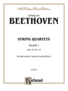 Cover icon of String Quartets, Volume I, Op. 18 (COMPLETE) sheet music for string quartet by Ludwig van Beethoven, classical score, easy/intermediate skill level